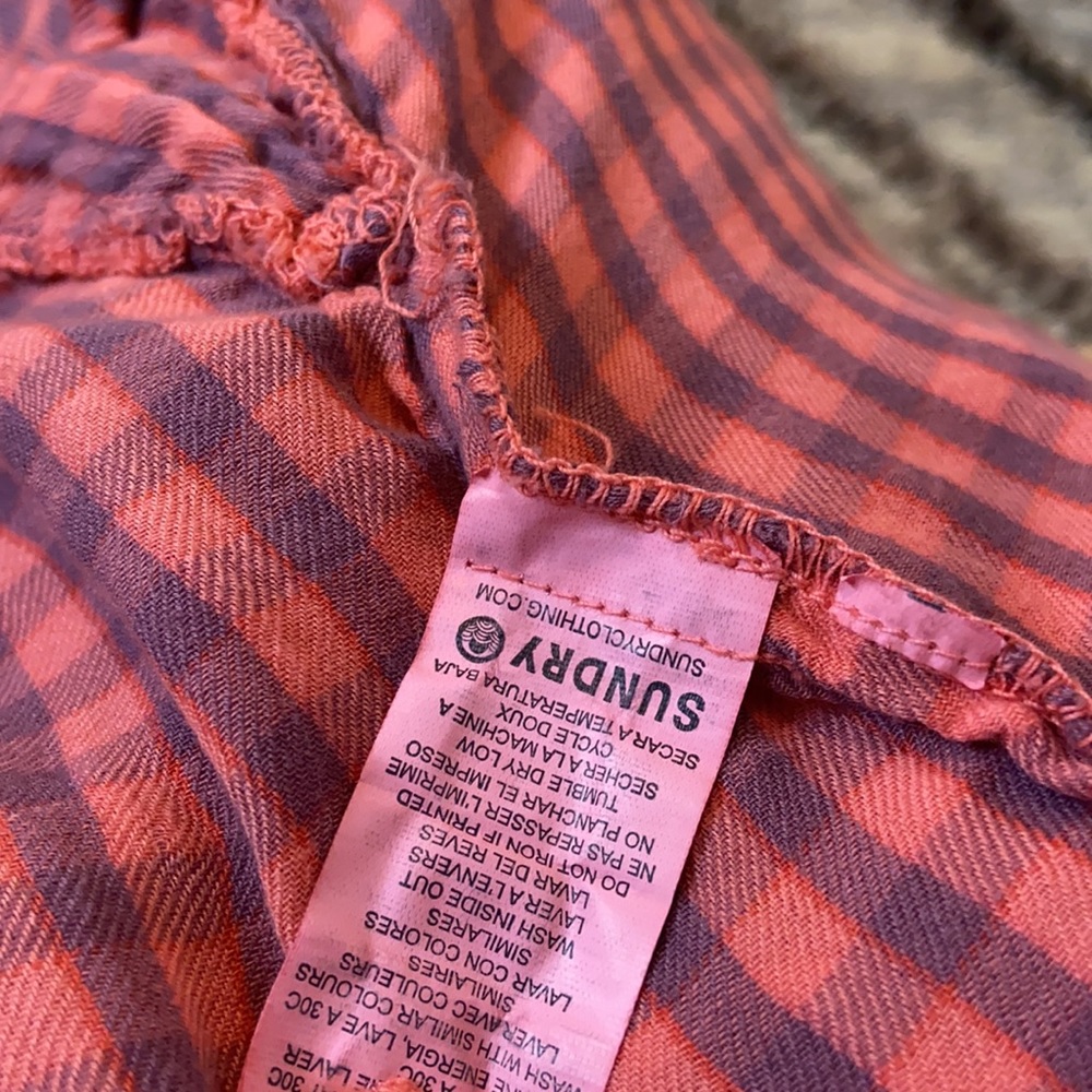 Sundry Lost Without You Pink Flannel - Picture 4 of 5
